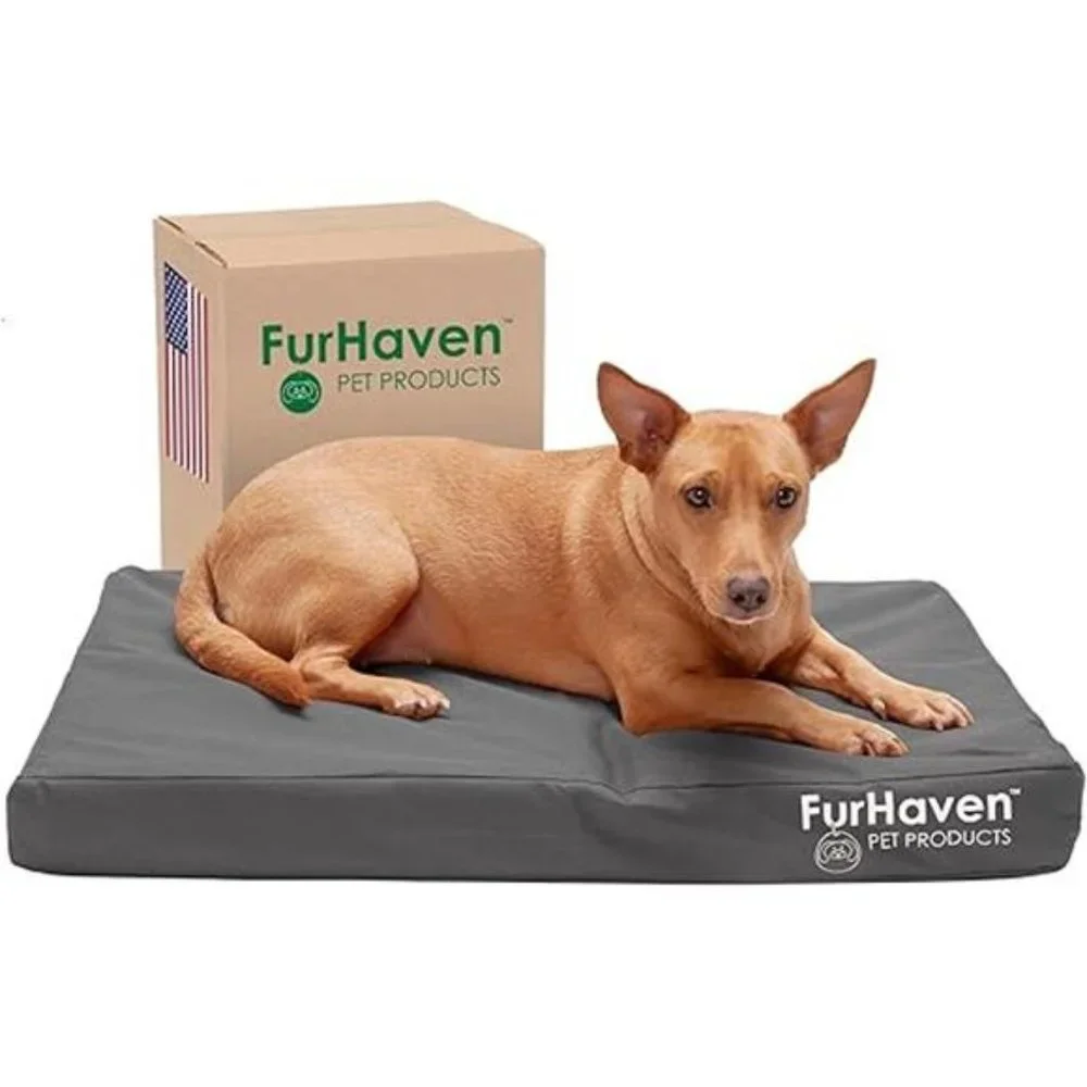Water-Resistant Orthopedic DogBed for Medium/SmallDogs w/Removable WashableCover